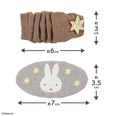 Miffy and the Angel Series gauze hairpin set, beige