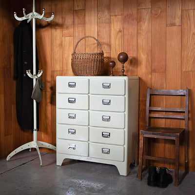 Dulton 2 Columns by 5 Drawers cabinet, grey green