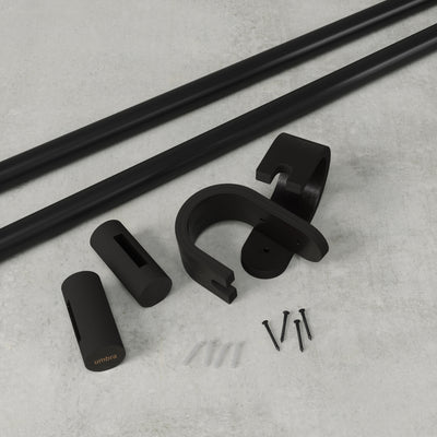 Umbra Bellwood Expandable Curtain Rod (107-305cm), matt black