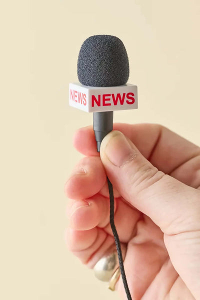 Kikkerland Breaking News mini microphone