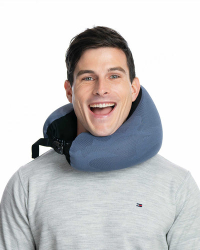 UNO™ Knit travel pillow, sydney blue