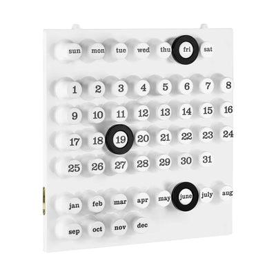 Ring-A-Date perpetual calendar, white