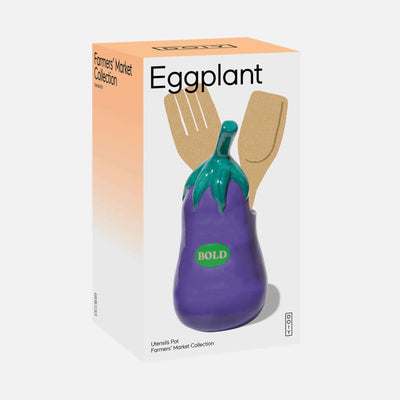 DOIY Farmers' Market Eggplant utensils pot