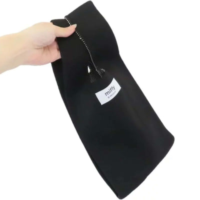 Miffy Face knit tote bag, black