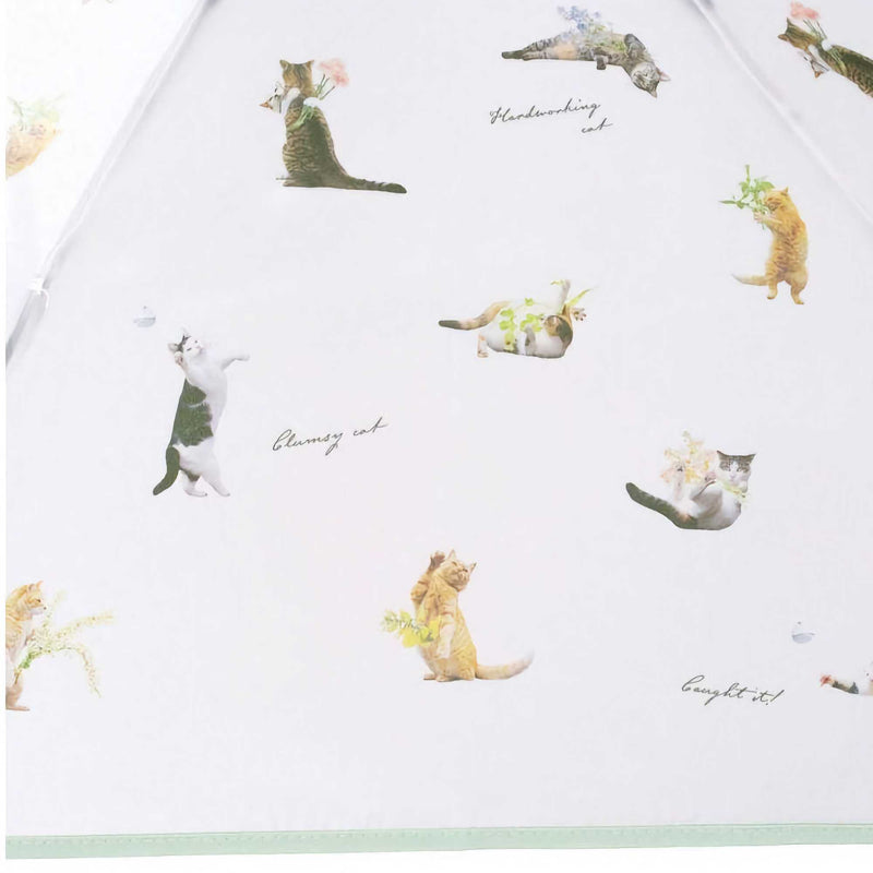 Wpc. x Masayuki OKI Paw Nyan Mini umbrella, green