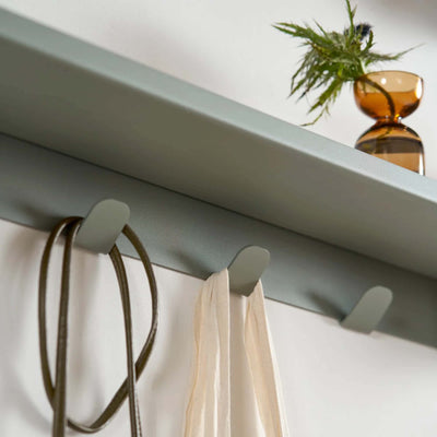 Tiptoe PLI Slim wall-mounted coat rack 45cm, eucalyptus