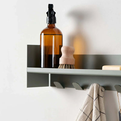 Tiptoe PLI Slim wall-mounted coat rack 45cm, eucalyptus