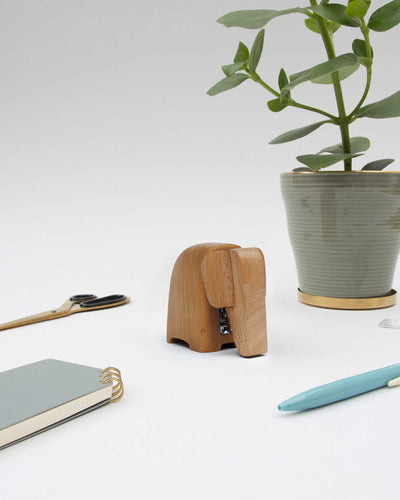 Suck UK Wooden Elephant Stapler, baby
