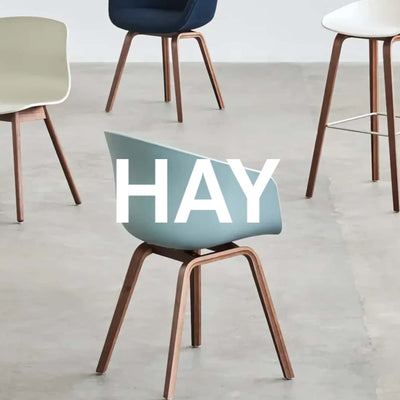 HAY About A Chair AAC12 chair, melange cream/walnut