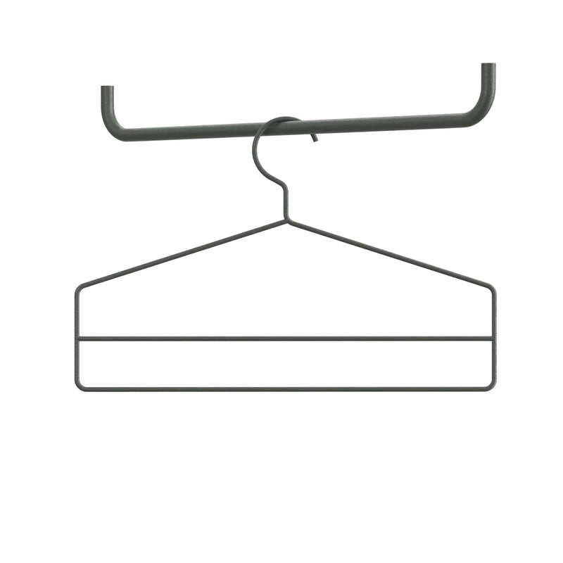 String Coat hanger, dark grey (set of 4)