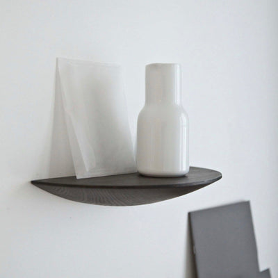 Audo Copenhagen Gridy Fungi shelf small, black oak