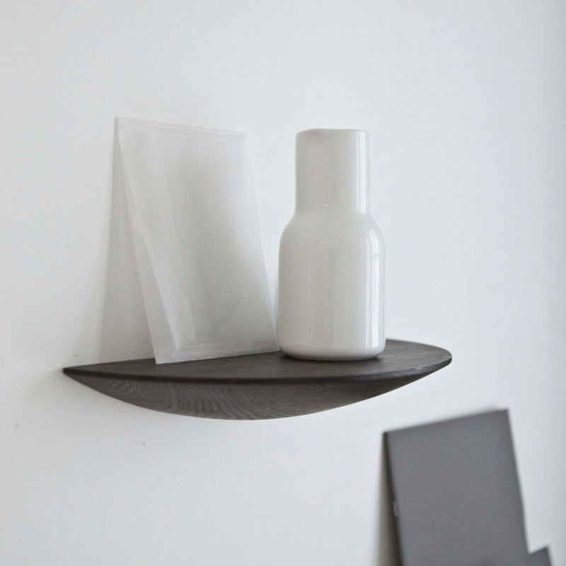 Audo Copenhagen Gridy Fungi shelf small, black oak