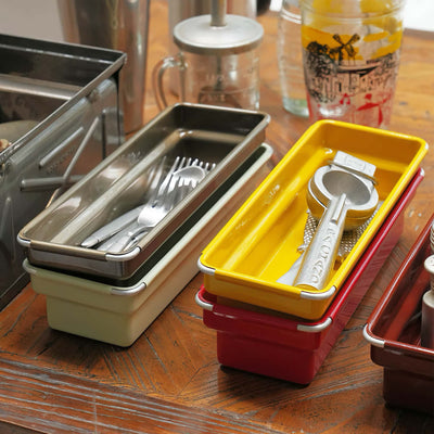 Dulton Oblong tray, red