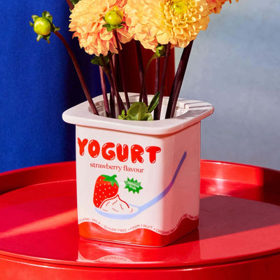 Fluid Market Strawberry Yogurt vase