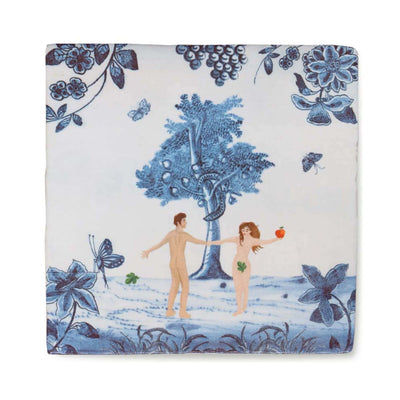 StoryTiles Adam & Eve in the Garden of Eden decorative tile (10x10cm)