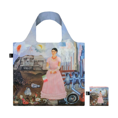 Loqi Frida Kahlo Self Portrait on the Borderline tote
