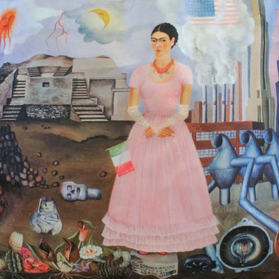 Loqi Frida Kahlo Self Portrait on the Borderline tote