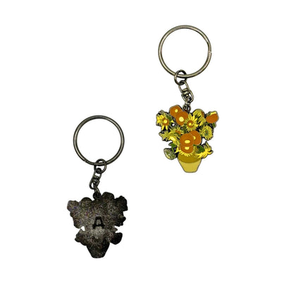 Today is Art Day Sunflowers Keychain