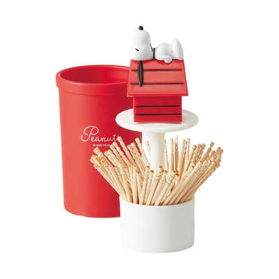 Snoopy toothpick holder with mascot
