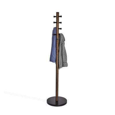 Umbra Pillar coat rack, Walnut/Black