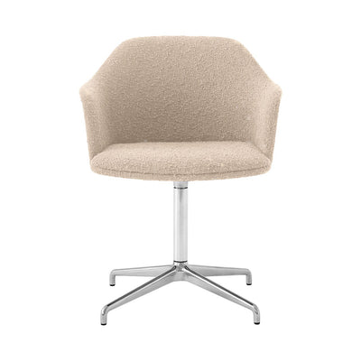 &Tradition HW41 Rely swivel chair, karakorum 003/polished aluminium