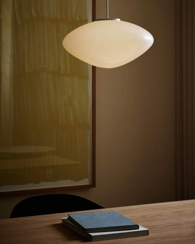 &Tradition Mist AP16 pendant lamp, matt white/opal glass