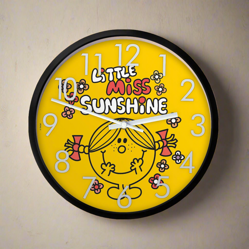 Mr. Men Little Miss birch clock, little miss sunshine