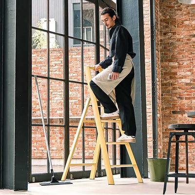 Metaphys Lucano ladder 4-step, mustard yellow