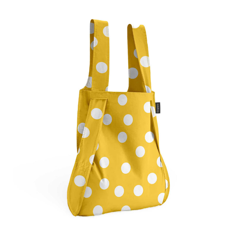 Notabag Original backpack tote, gold dots