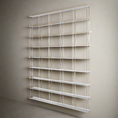 Kriptonite Krossing wall shelf 166x200cm, aluminium