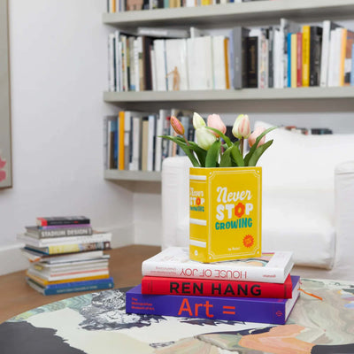 Balvi Book vase, yellow