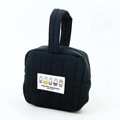 Miffy 70-Year cosmetic square pouch, black