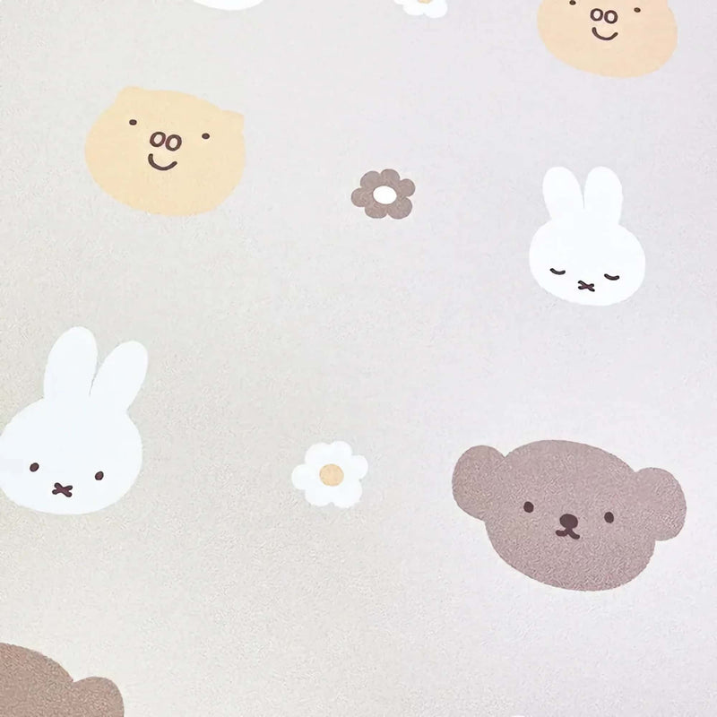 Miffy Soft Diatomaceous Earth Face Icon Brown bath mat