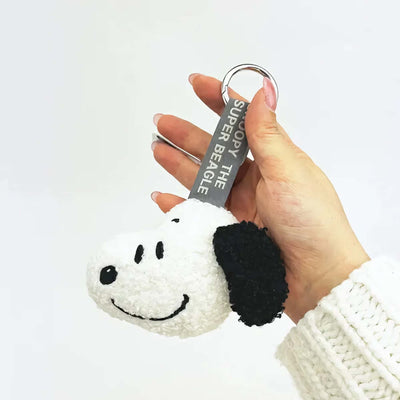 Peanuts Snoopy Mascot face tag, grey