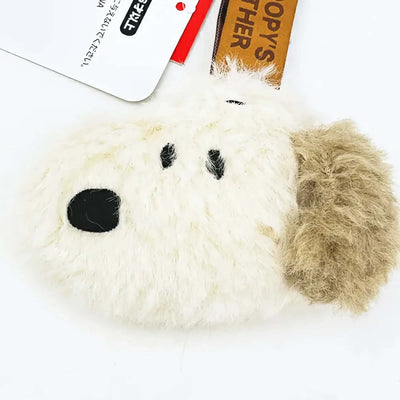 Peanuts Snoopy Mascot face tag, brown