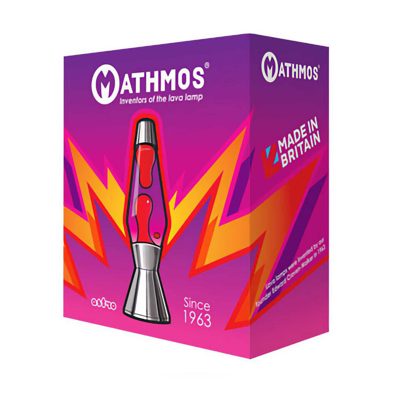 Mathmos Astro Copper lava lamp, yellow/orange