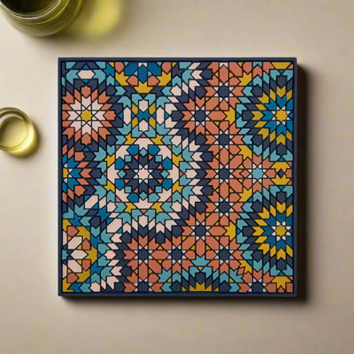 Images d'Orient silicone coaster, Beryte Teal