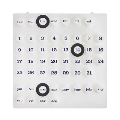 Ring-A-Date perpetual calendar, white
