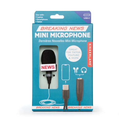 Kikkerland Breaking News mini microphone