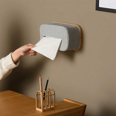 Gudee Esobi Wall Mounted tissue box, natural