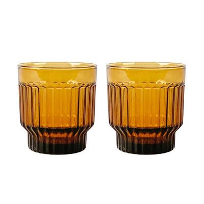 XLBoom LIMA Tumbler, Amber (Set of 2)