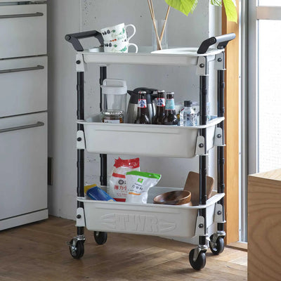 TOYO TWR-4SB steel tool trolley, White