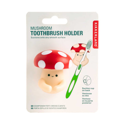 Kikkerland Mushroom toothbrush holder