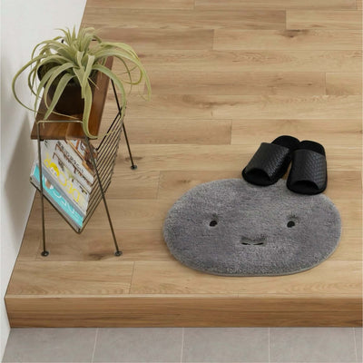 Miffy Face oval bath mat, grey