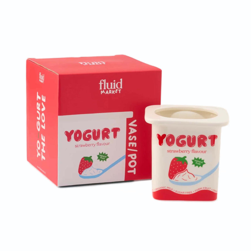 Fluid Market Strawberry Yogurt vase