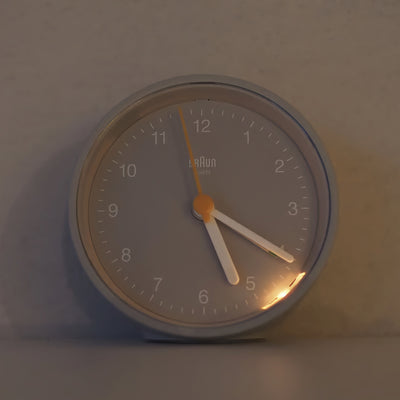 Braun BS12 alarm clock, 100th anniversary grey