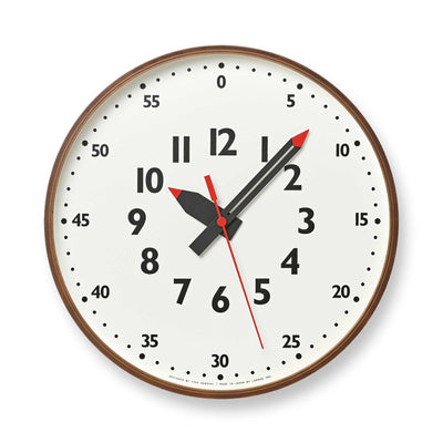 Lemnos Fun Pun Clock, brown
