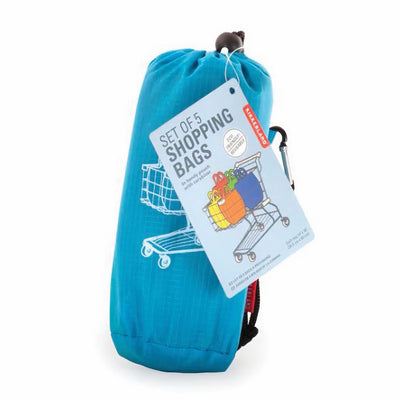 Kikkerland Shopping bags set of 5