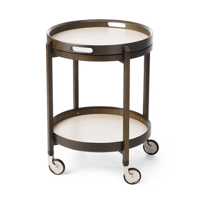 Gudee Roca cart 2-tier round, brown