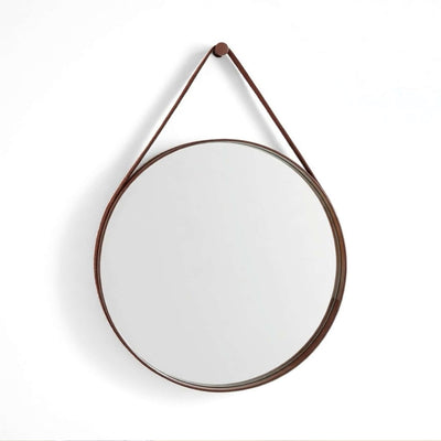 Hay Strap Mirror No.2, dark brown
